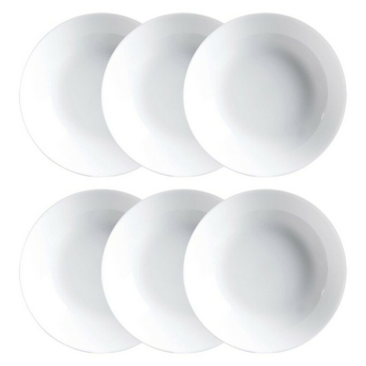 Platesett Luminarc Diwali 6 pcs Hvit Glass